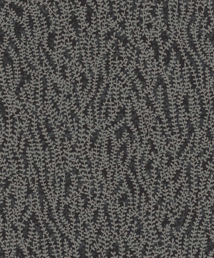 Seaweed Beaded Branches Silver Glass EW10600 by Seabrook Designs Designer Wallpaper