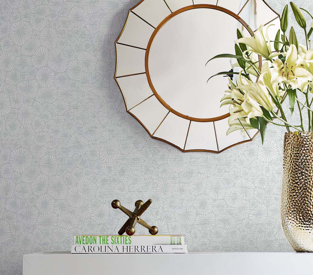 Windham Shells Grey Pearl EW10708 by Seabrook Designs Designer Wallpaper