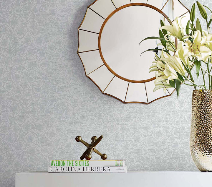 Windham Shells Grey Pearl EW10708 by Seabrook Designs Designer Wallpaper