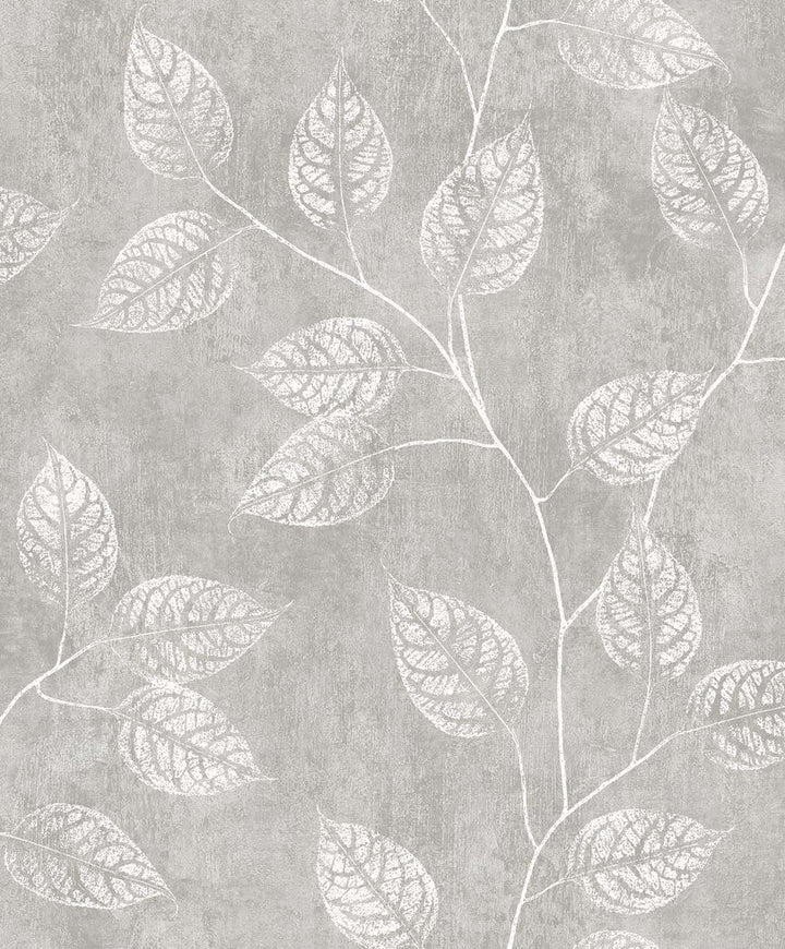 Branch Trail Silhouette Slate EW10808 by Seabrook Designs Designer Wallpaper