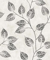 Seabrook Designs Wallpaper Branch Trail Silhouette Black and White EW10820