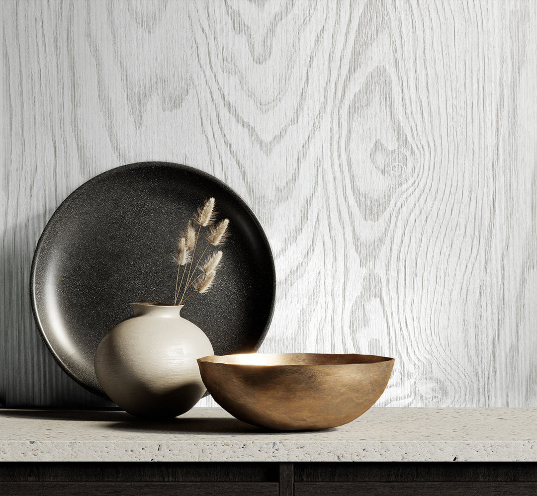 Kyoto Faux Woodgrain Modern Wash EW11308 by Seabrook Designs Designer Wallpaper