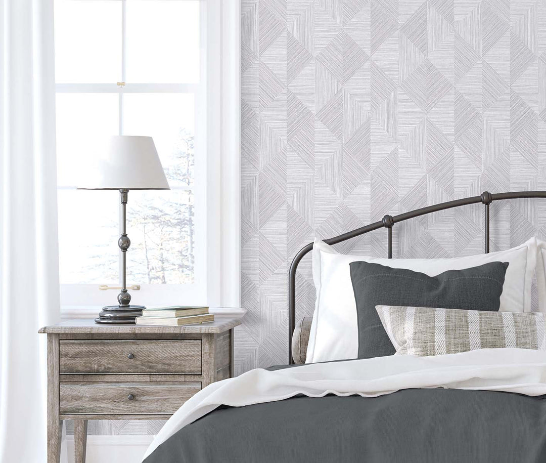 Diamond Inlay Dove Wing EW11708 by Seabrook Designs Designer Wallpaper