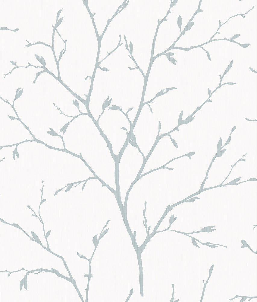 Branching Out Slate Blue EW11802 by Seabrook Designs Designer Wallpaper