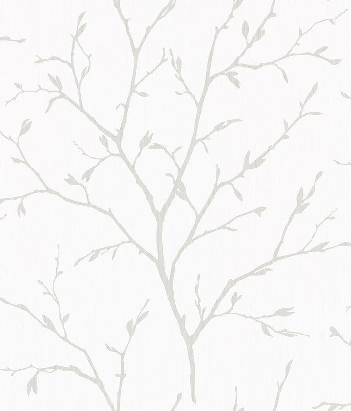 Branching Out Winter Grey EW11808 by Seabrook Designs Designer Wallpaper