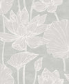 Seabrook Designs Wallpaper Water Lilies Shadow EW12000