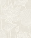 Seabrook Designs Wallpaper Water Lilies Pearlescent EW12005