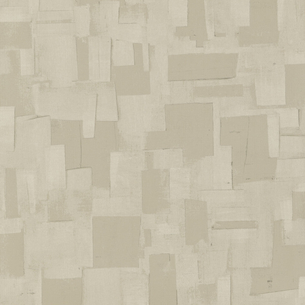 Cubist Parchment by Threads Designer Wallcovering VINYL WALLPAPER COLLECTION I PAPER - 100% United Kingdom - Horizontal: 26.989 and Vertical: 30.0228 26.989 - Swanky Fabrics -