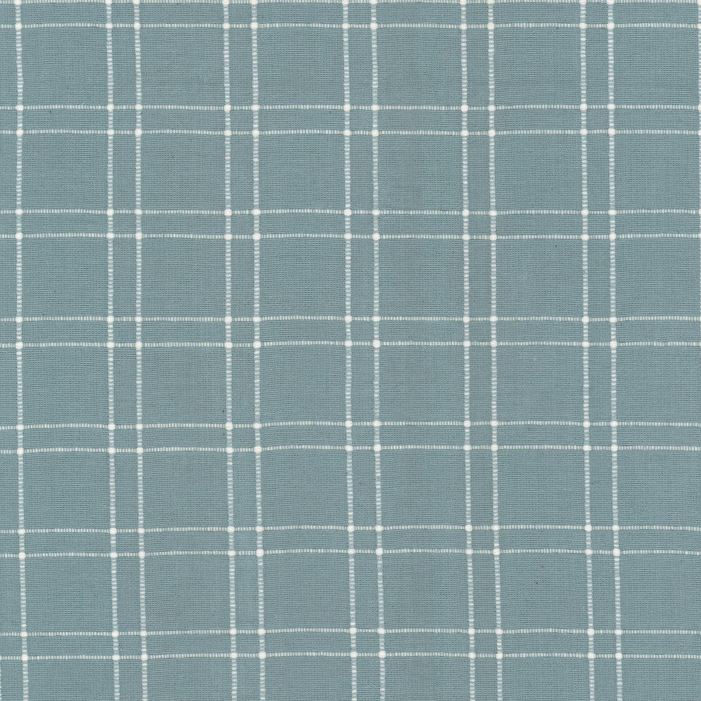 Extract 3 Aqua by Stout Designer Fabric RAINBOW LIBRARY VAPOR/SEAGLASS 100%COT INDIA Horizontal: 2.000 and Vertical: 1.750 54 in - Swanky Fabrics -
