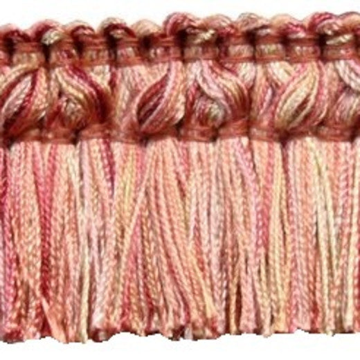 Elliant-Coral by Europatex Designer Fabric Le Petite 100% Polyester China See Sample Horizontal: N/A and Vertical: N/A 1.75 inches  - Swanky Fabrics -