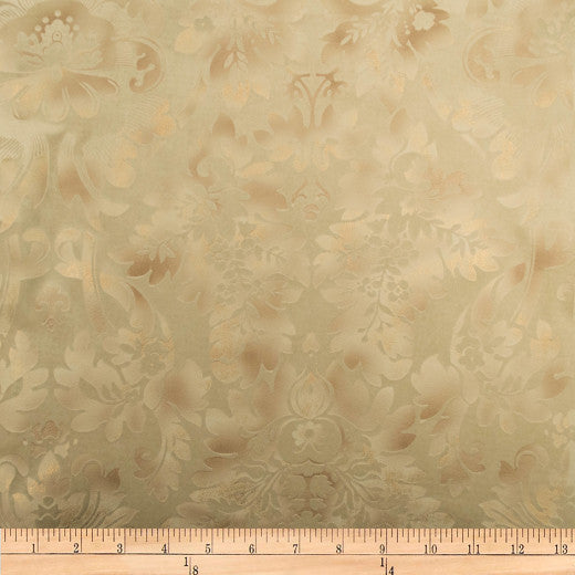Embellished - Damask - Cream by Europatex Designer Fabric Embellished 100% Polyester China See Sample Horizontal: N/A and Vertical: N/A 118.00 inches  - Swanky Fabrics -