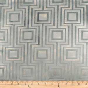 Europatex Fabric Embellished Square Steel