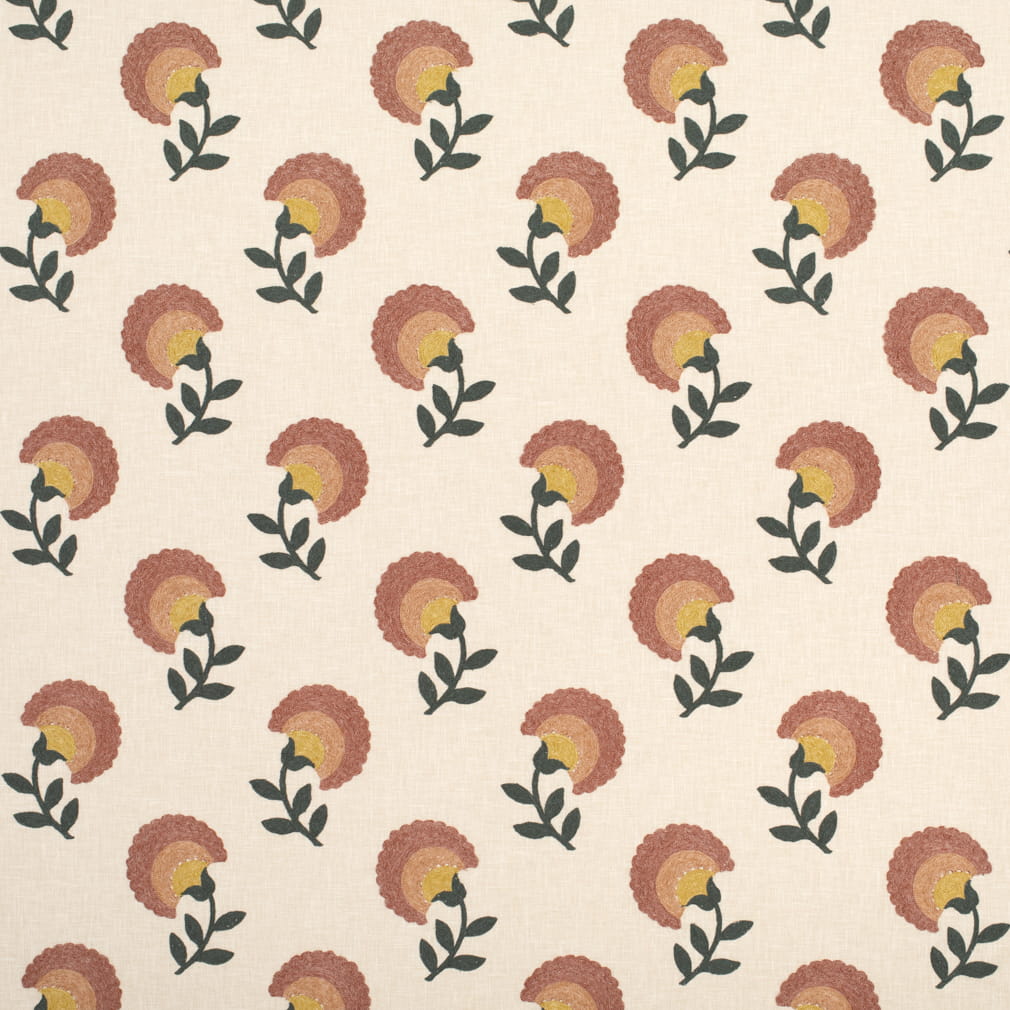 Evangeline Coral A1079-02 by 29 Park Designer Fabric