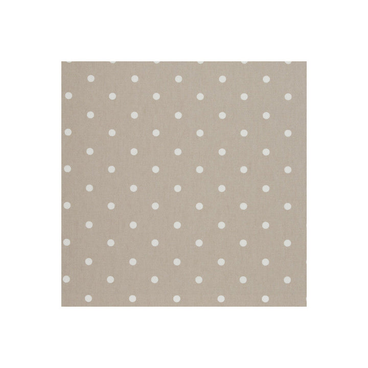 Dotty Taupe by Clarke And Clarke Designer Fabric CLARKE & CLARKE VINTAGE CLASSICS COTTON - 100% United Kingdom MEDIUM Horizontal: 2.76 and Vertical: 2.36 54 - Swanky Fabrics -