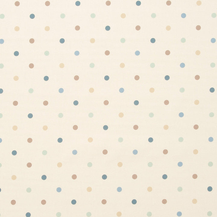 Dotty Duckegg by Clarke And Clarke Designer Fabric CLARKE & CLARKE SKETCHBOOK PRINTS COTTON - 100% United Kingdom MEDIUM Horizontal: and Vertical: 54 - Swanky Fabrics -