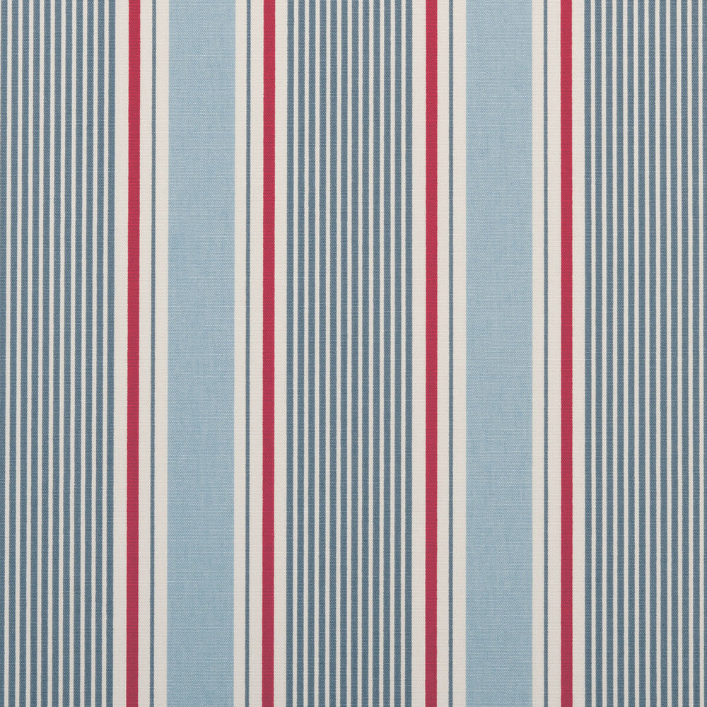 Sail Stripe Marine by Clarke And Clarke Fabric Clarke And Clarke Fabric Sail Stripe MarineFabric CLARKE & CLARKE MARITIME PRINTS COTTON - 100% United Kingdom </p><p>Repeat: H: 6.89, V: 0 54 - Fabric Carolina -