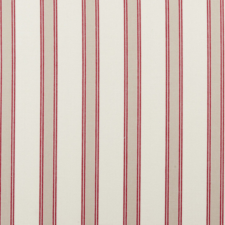Oxford Red by Clarke And Clarke Fabric Clarke And Clarke Fabric Oxford RedFabric CLARKE & CLARKE TICKING STRIPES COTTON - 100% India </p><p>Repeat: H: 2.76, V: 0 55 - Fabric Carolina -
