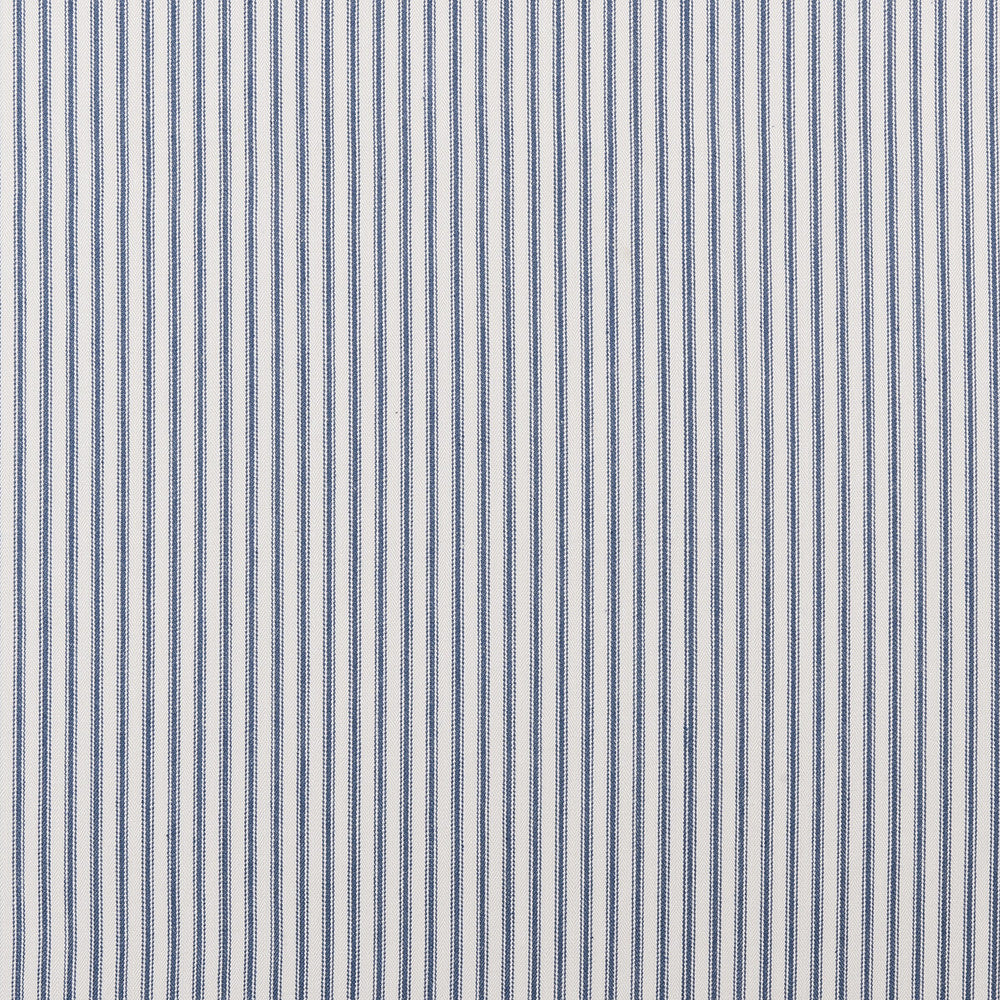 Sutton Navy by Clarke And Clarke Designer Fabric CLARKE & CLARKE TICKING STRIPES COTTON - 100% India MEDIUM Horizontal: 0.39 and Vertical: 0 55 - Swanky Fabrics -