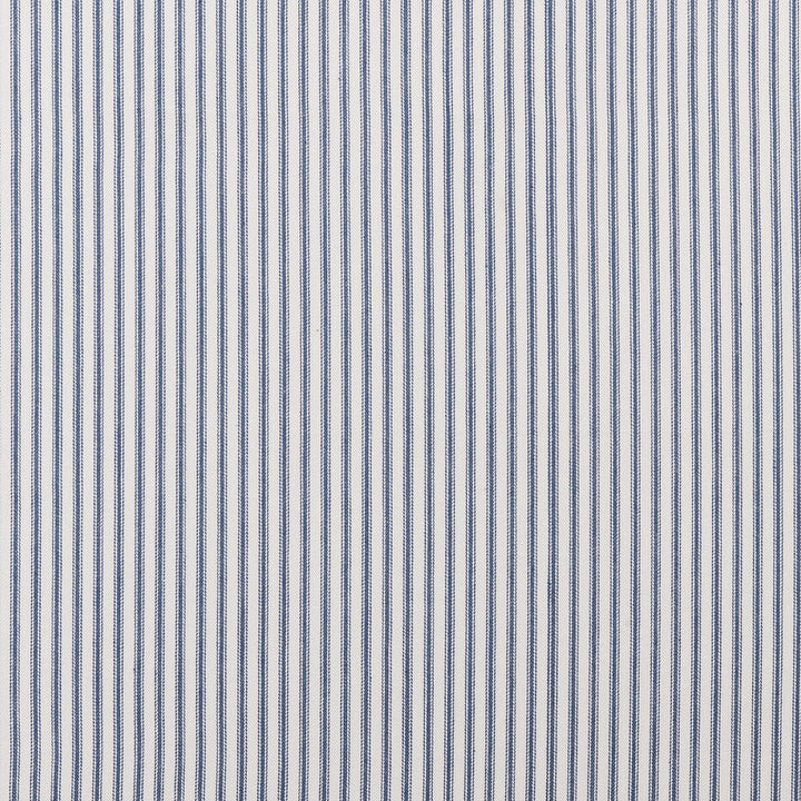 Sutton Navy by Clarke And Clarke Designer Fabric CLARKE & CLARKE TICKING STRIPES COTTON - 100% India MEDIUM Horizontal: 0.39 and Vertical: 0 55 - Swanky Fabrics -