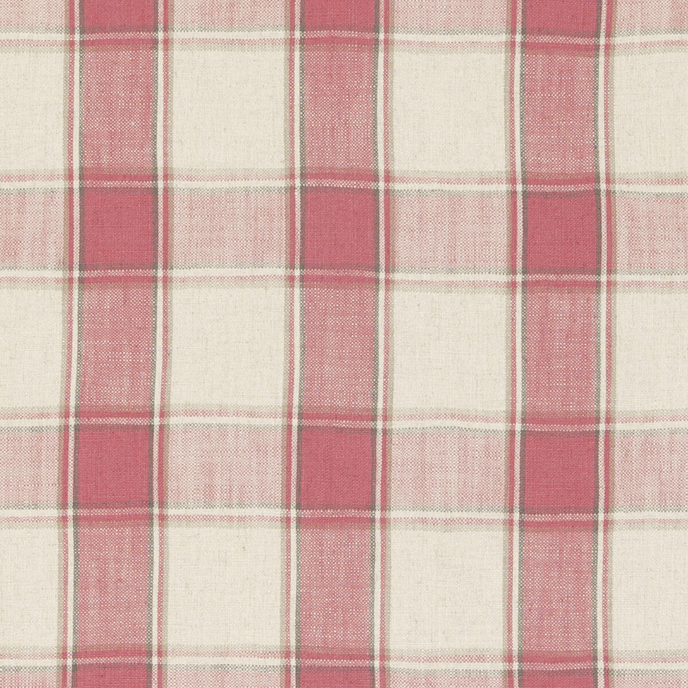 Montrose Raspberry by Clarke And Clarke Designer Fabric CLARKE & CLARKE FAIRMONT VISCOSE - 80%;LINEN - 20% Turkey HEAVY Horizontal: 5.51 and Vertical: 5.51 54 - Swanky Fabrics -