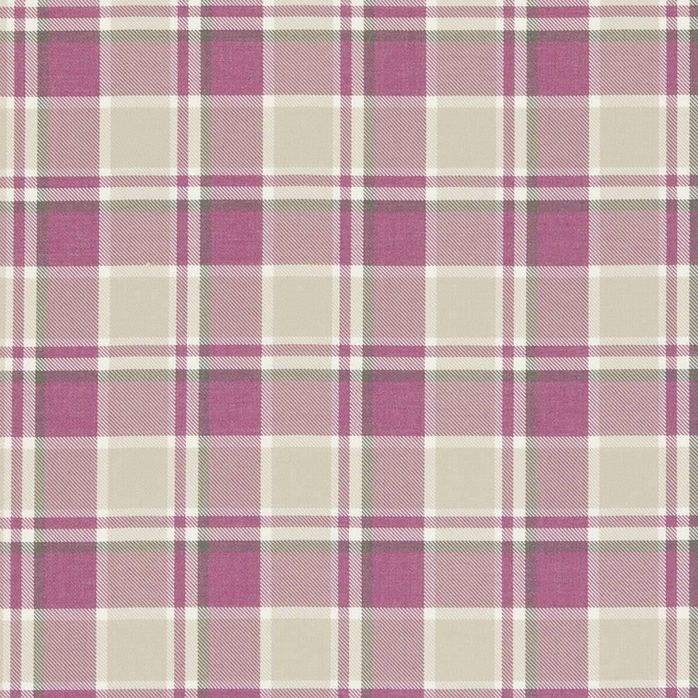 Bowland Raspberry by Clarke And Clarke Designer Fabric CLARKE & CLARKE RIBBLE VALLEY POLYESTER - 60%;WOOL - 40% India HEAVY Horizontal: 3.74 and Vertical: 3.94 54 - Swanky Fabrics -