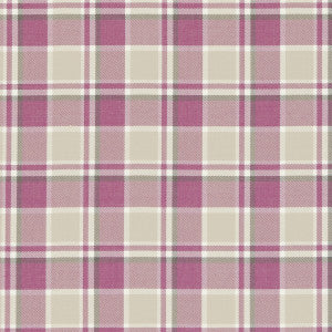 Clarke And Clarke Fabric Bowland Raspberry
