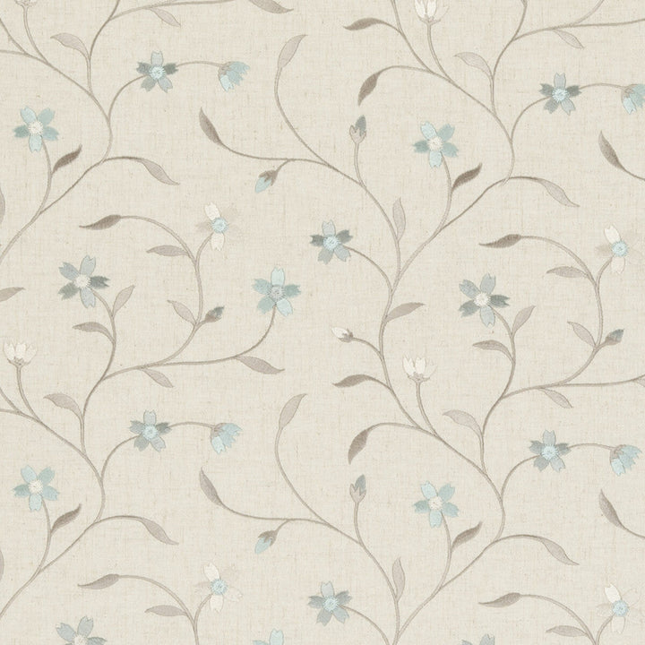 Mellor Mineral by Clarke And Clarke Designer Fabric CLARKE & CLARKE RIBBLE VALLEY POLYESTER - 61%;LINEN - 19%;VISCOSE - 11%;COTTON - 9% India - Horizontal: 10.63 and Vertical: 9.25 53 - Swanky Fabrics -