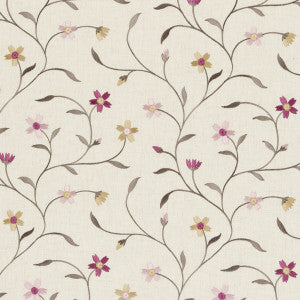 Clarke And Clarke Fabric Mellor Raspberry