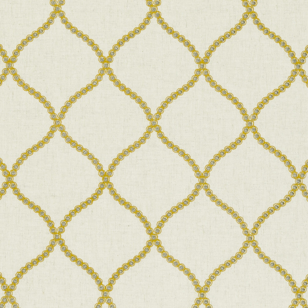 Sawley Citrus by Clarke And Clarke Designer Fabric CLARKE & CLARKE RIBBLE VALLEY POLYESTER - 58%;LINEN - 18%;COTTON - 17%;VISCOSE - 7% India - Horizontal: 5.31 and Vertical: 6.3 53 - Swanky Fabrics -