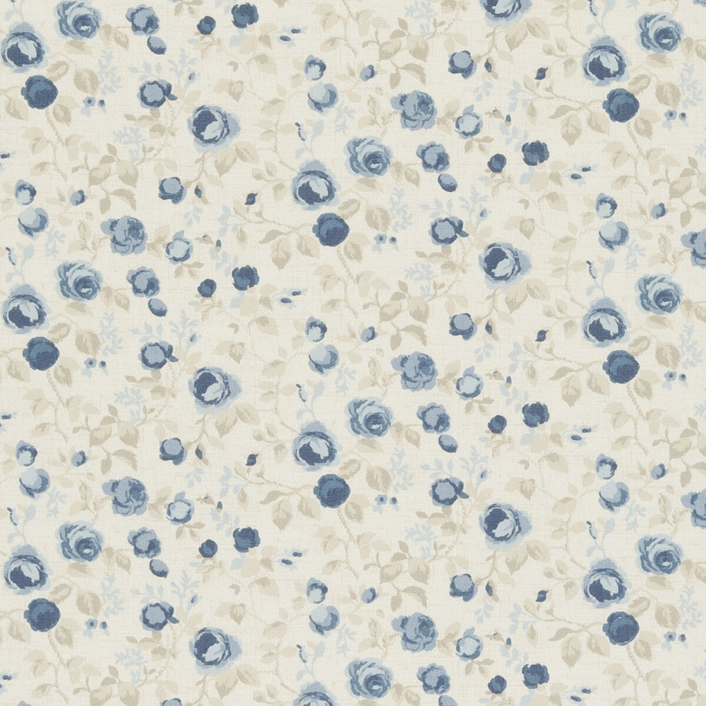 Maude Chambray by Clarke And Clarke Designer Fabric CLARKE & CLARKE GENEVIEVE COTTON - 100% United Kingdom MEDIUM Horizontal: - and Vertical: - 55.125 - Swanky Fabrics -
