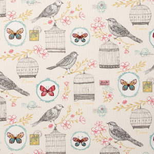 Clarke And Clarke Fabric Melodie Natural