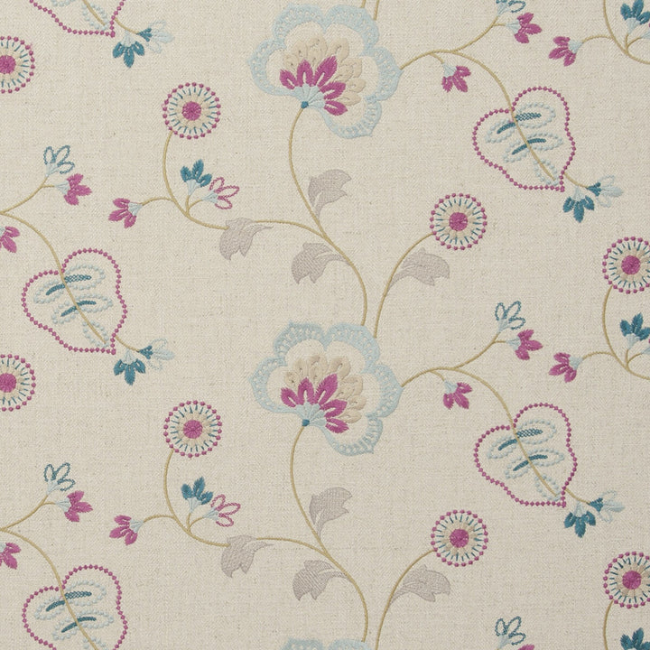 Chatsworth Duckegg by Clarke And Clarke Designer Fabric CLARKE & CLARKE MANOR HOUSE VISCOSE - 34%;COTTON - 22%;LINEN - 22%;POLYESTER - 22% India Horizontal: 25.59 and Vertical: 9.06 54 - Swanky Fabrics -