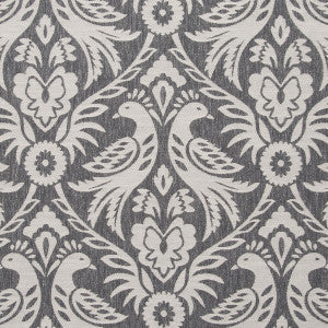 Clarke And Clarke Fabric Harewood Charcoal