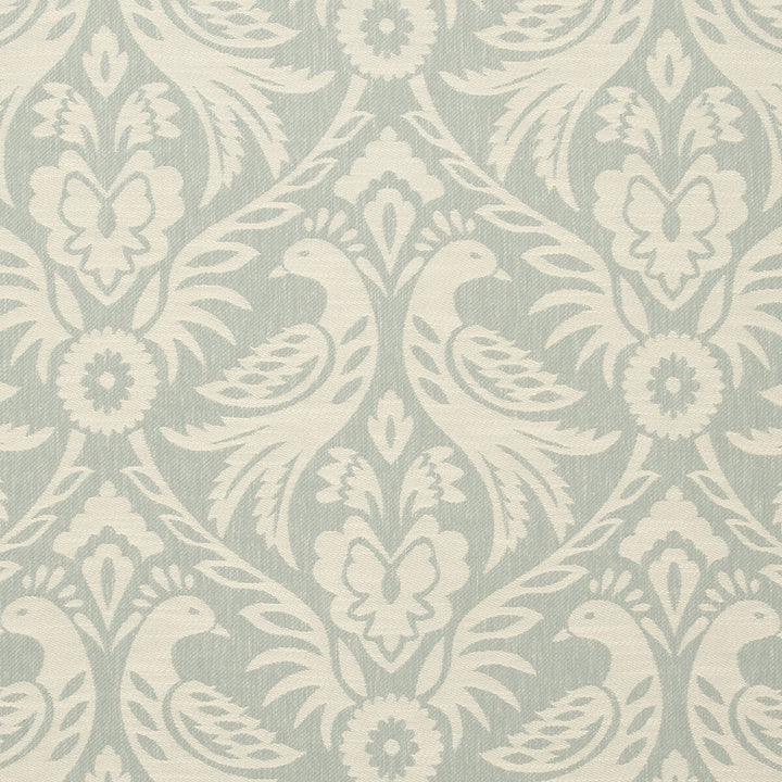 Harewood Duckegg by Clarke And Clarke Designer Fabric CLARKE & CLARKE MANOR HOUSE POLYESTER - 50%;COTTON - 43%;LINEN - 7% India MEDIUM Horizontal: 13.54 and Vertical: 17.4 54 - Swanky Fabrics -