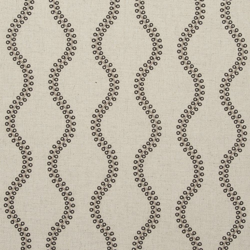 Woburn Charcoal by Clarke And Clarke Designer Fabric CLARKE & CLARKE MANOR HOUSE COTTON - 43%;LINEN - 19%;POLYESTER - 19%;VISCOSE - 19% India Horizontal: 6.5 and Vertical: 6.1 54 - Swanky Fabrics -