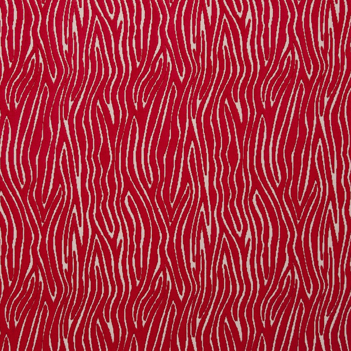 Onda Rouge by Clarke And Clarke Designer Fabric CLARKE & CLARKE DIMENSIONS VISCOSE - 52%;POLYESTER - 48% Turkey HEAVY Horizontal: 6.89 and Vertical: 12.2 54 - Swanky Fabrics -