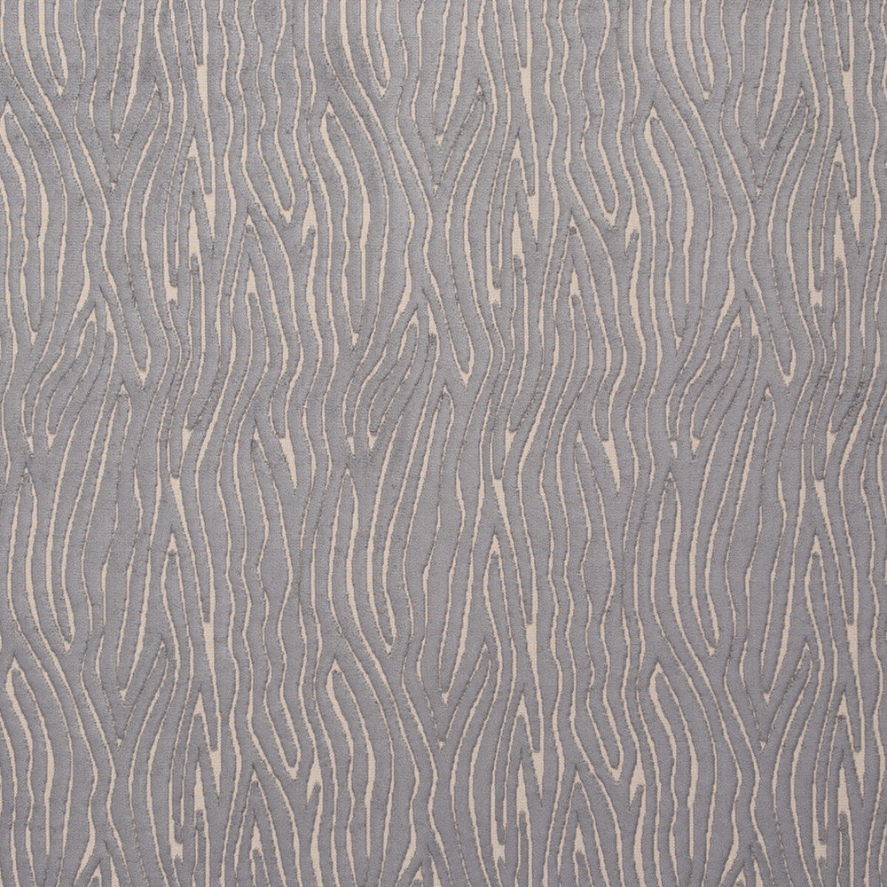 Onda Steel by Clarke And Clarke Designer Fabric CLARKE & CLARKE DIMENSIONS VISCOSE - 52%;POLYESTER - 48% Turkey HEAVY Horizontal: 6.89 and Vertical: 12.2 54 - Swanky Fabrics -