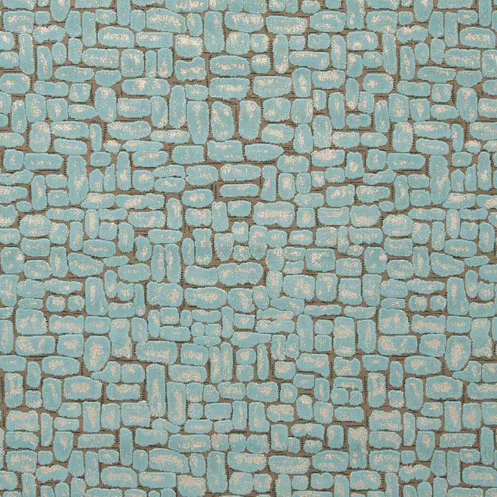 Moda Aqua by Clarke And Clarke Designer Fabric CLARKE & CLARKE DIMENSIONS POLYESTER - 51%;COTTON - 49% Turkey HEAVY Horizontal: 13.78 and Vertical: 16.14 54 - Swanky Fabrics -