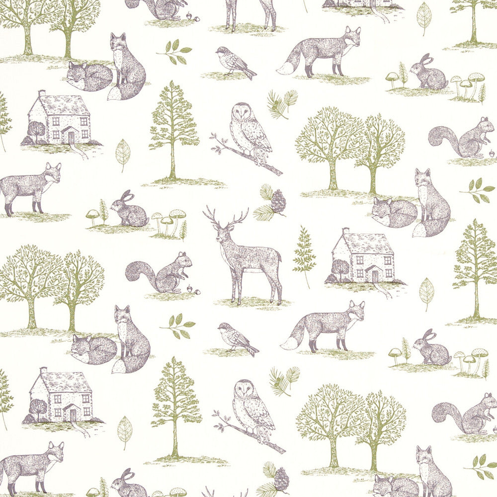New Forest Forest Natural by Clarke And Clarke Designer Fabric CLARKE & CLARKE BLIGHTY COTTON - 100% Turkey MEDIUM Horizontal: - and Vertical: - 54 - Swanky Fabrics -
