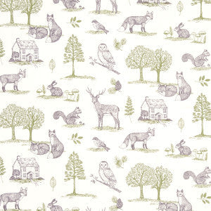 Clarke And Clarke Fabric New Forest Forest Natural