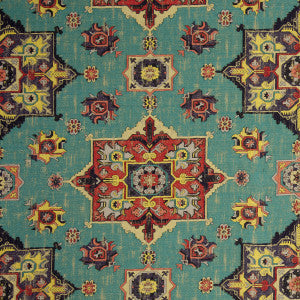 Clarke And Clarke Fabric Malatya Aqua