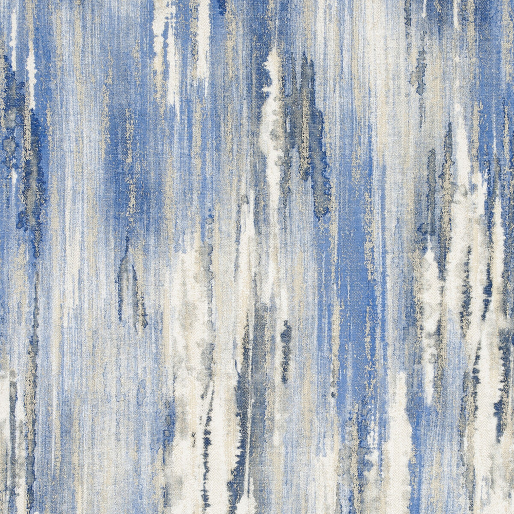 Latour Indigo by Clarke And Clarke Designer Fabric CLARKE & CLARKE LATOUR POLYESTER - 75%;VISCOSE - 25% Turkey HEAVY Horizontal: 55.12 and Vertical: 39.96 56 - Swanky Fabrics -