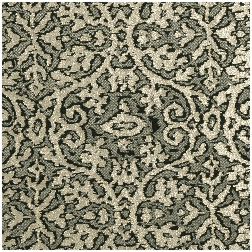 Imperiale Ebony by Clarke And Clarke Designer Fabric CLARKE & CLARKE IMPERIALE NYLON - 35%;VISCOSE - 28%;LINEN - 26%;METAL - 11% India MEDIUM Horizontal: 9.45 and Vertical: 9.65 57 - Swanky Fabrics -
