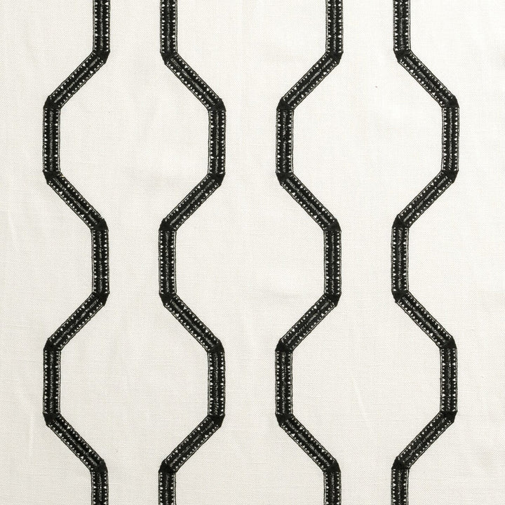 Bw1012 Black/White by Clarke And Clarke Designer Fabric CLARKE & CLARKE BLACK + WHITE - India - Horizontal: 9.06 and Vertical: 9.06 55 - Swanky Fabrics -