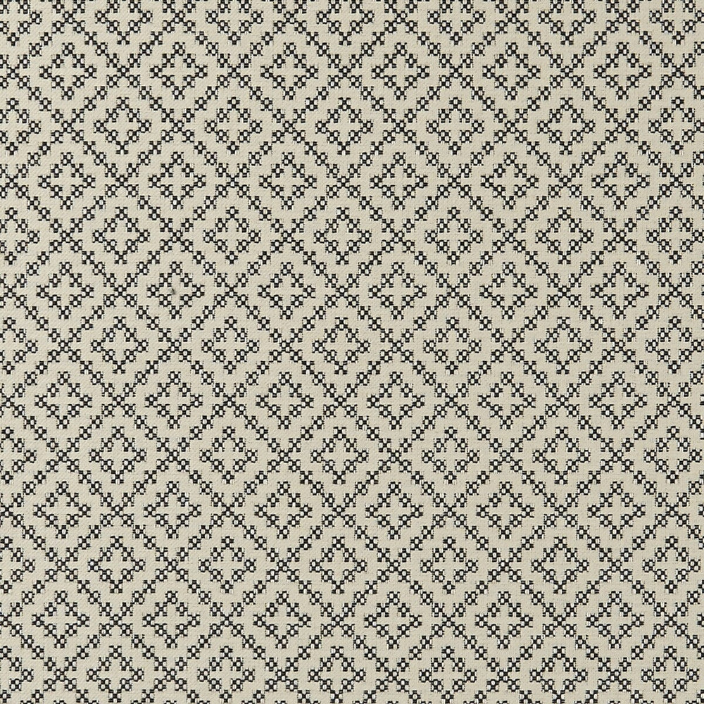 Bw1021 Black/White by Clarke And Clarke Designer Fabric CLARKE & CLARKE BLACK + WHITE COTTON - 62%;POLYESTER - 38% Turkey MEDIUM Horizontal: 4.65 and Vertical: 2.28 55 - Swanky Fabrics -