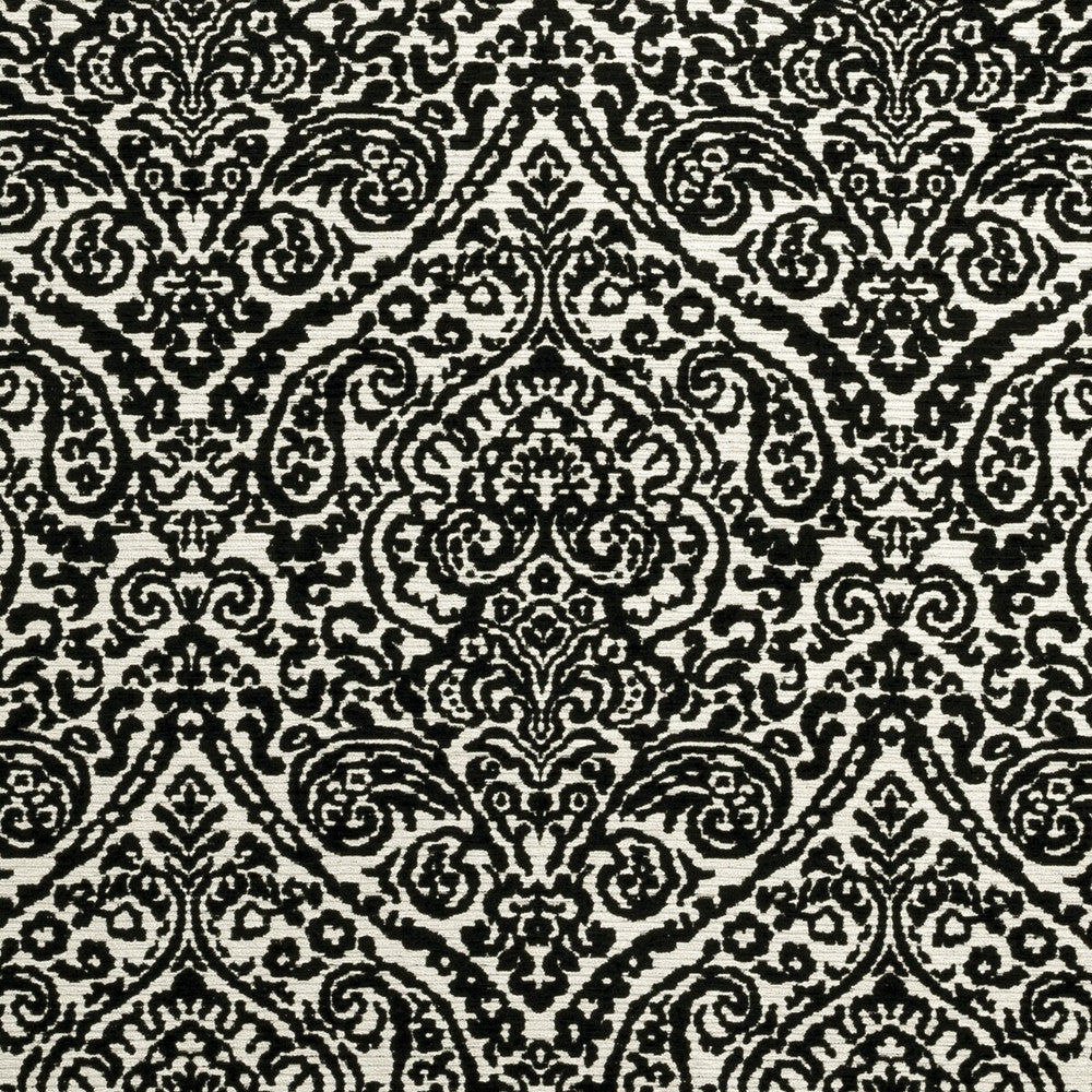Bw1023 Black/White by Clarke And Clarke Designer Fabric CLARKE & CLARKE BLACK + WHITE VISCOSE - 62%;POLYESTER - 38% Turkey MEDIUM Horizontal: 13.78 and Vertical: 23.9 55 - Swanky Fabrics -