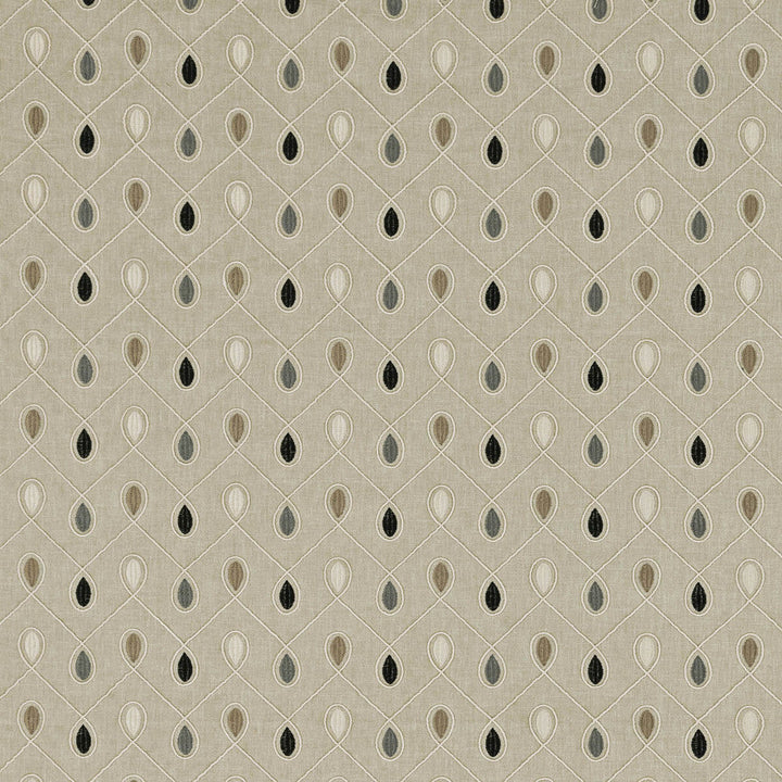 Healey Charcoal by Clarke And Clarke Designer Fabric CLARKE & CLARKE RICHMOND POLYESTER - 52%;COTTON - 48% India Horizontal: 6.3 and Vertical: 4.53 54 - Swanky Fabrics -