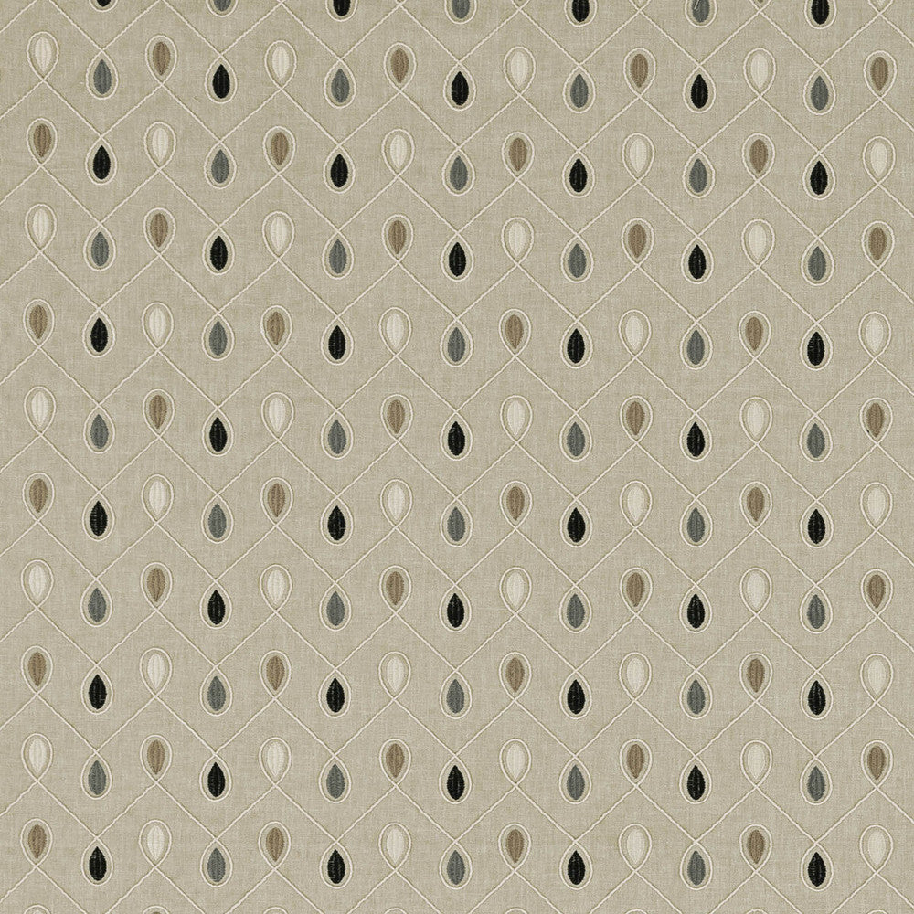 Healey Charcoal by Clarke And Clarke Designer Fabric CLARKE & CLARKE RICHMOND POLYESTER - 52%;COTTON - 48% India Horizontal: 6.3 and Vertical: 4.53 54 - Swanky Fabrics -