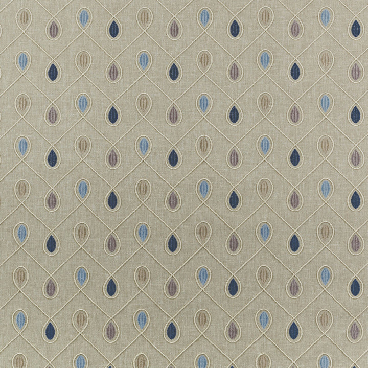Healey Denim by Clarke And Clarke Designer Fabric CLARKE & CLARKE RICHMOND POLYESTER - 52%;COTTON - 48% India Horizontal: 6.3 and Vertical: 4.53 54 - Swanky Fabrics -