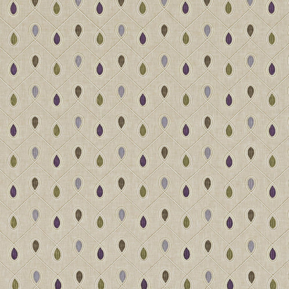 Healey Heather by Clarke And Clarke Designer Fabric CLARKE & CLARKE RICHMOND POLYESTER - 52%;COTTON - 48% India - Horizontal: 6.3 and Vertical: 4.53 54 - Swanky Fabrics -